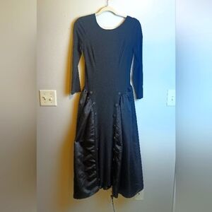 Vintage Style Long Sleeve Dress Size Small Goth Witchy Cosplay